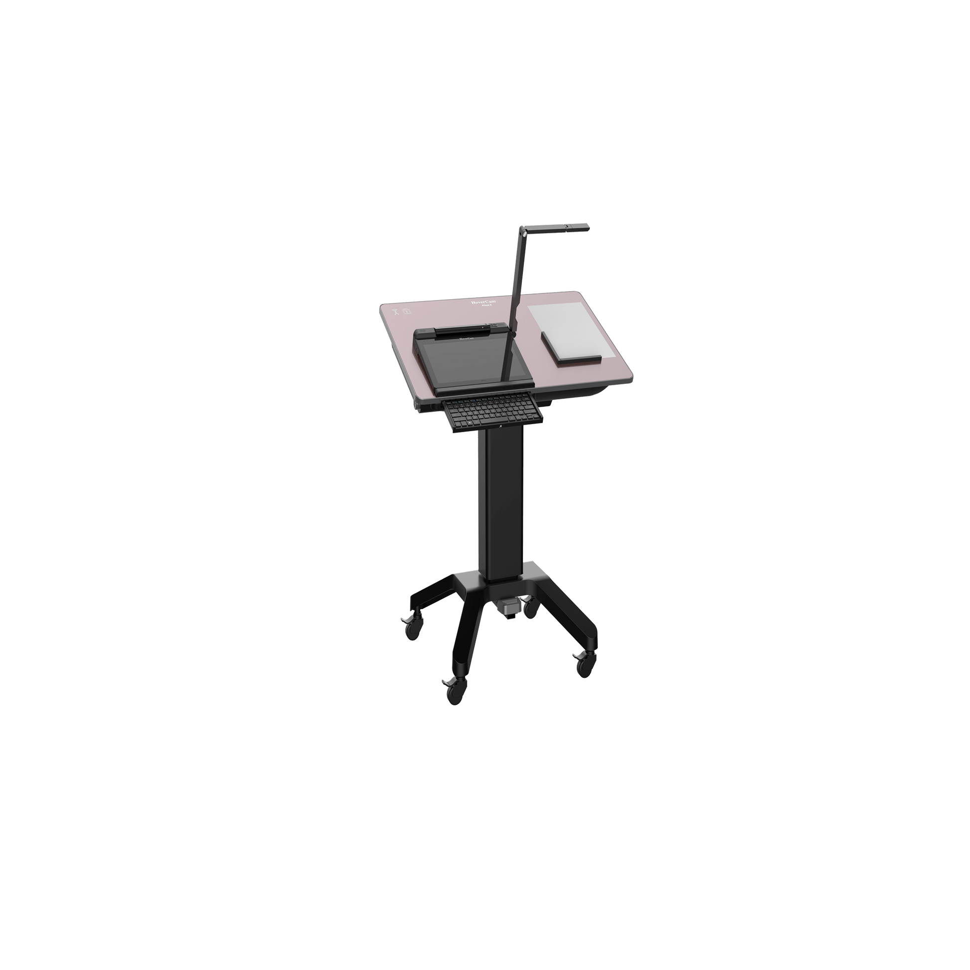 Pilot X Lectern with portable tablet and document camera